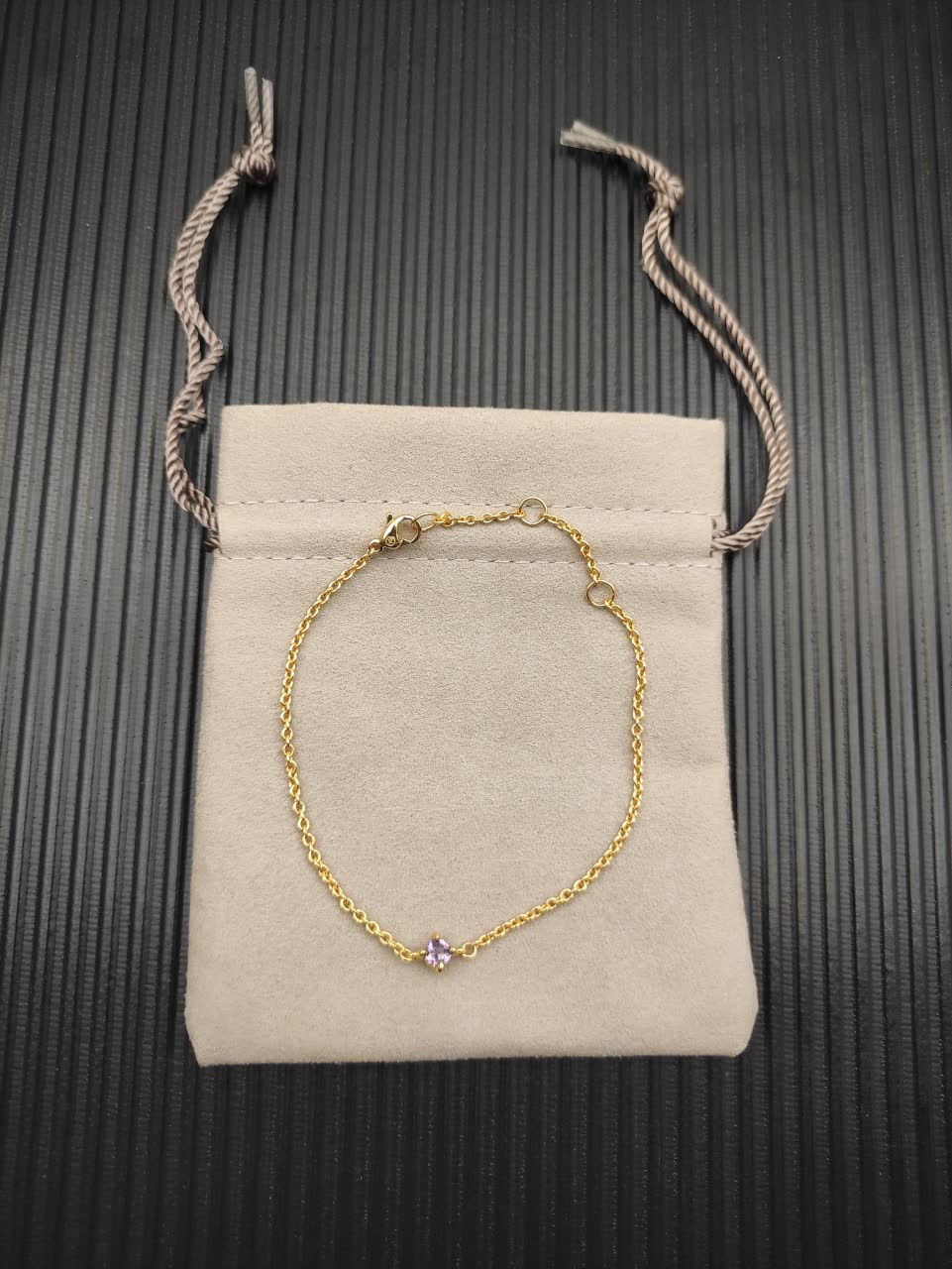 David Yurman Gold Bracelet with Amethyst Gemstone